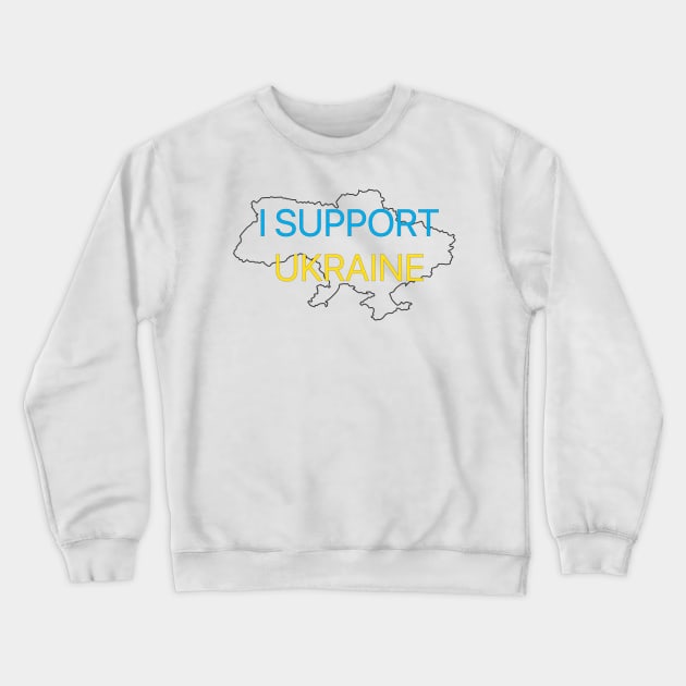 I support Ukraine Crewneck Sweatshirt by TanyaHoma